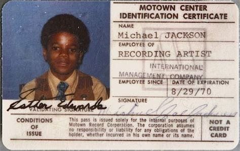 Young Michael's Motown ID Card | Michael jackson rare, Michael jackson, Micheal jackson Young Michael's Motown ID Card | Michael jackson rare, Michael jackson, Micheal jackson