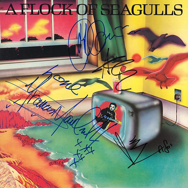 A Flock Of Seagulls Band Signed A Flock Of Seagulls Self Titled Album ...