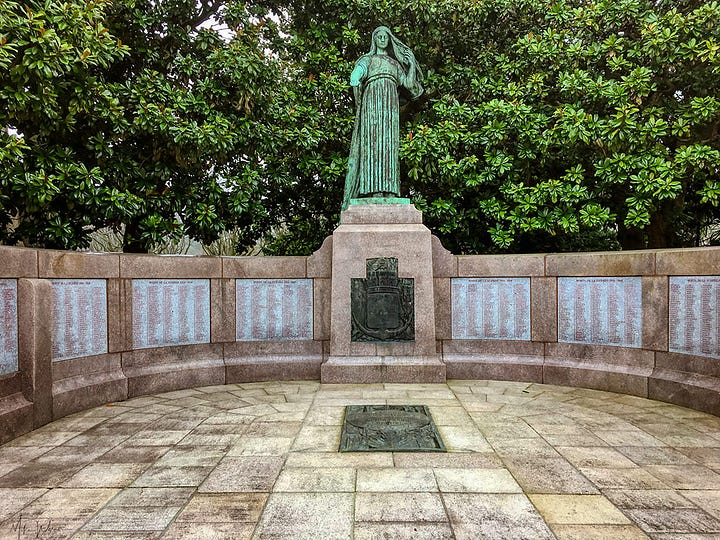 Public park memorial