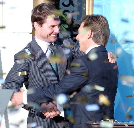 Tom Cruise and David Miscavige in happy times