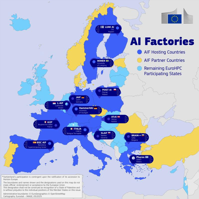 AI factories map