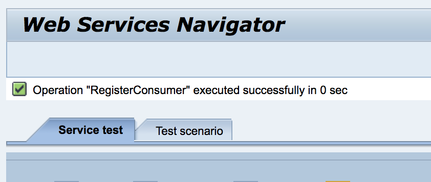 New Alert Consumer registration successful