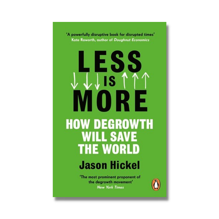 The covers of the books 'Can't Get There from Here', which as maps of train routes and circle graphics, as well as 'Less is More' which is black and white type with white arrows on a green background.