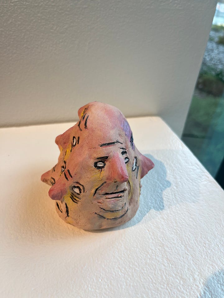 So I got to enter this piece at my student art show! He turned out pretty handsome. My goal is to get him in other shows galleries, exhibits. so the world can experience this piece of energy. 