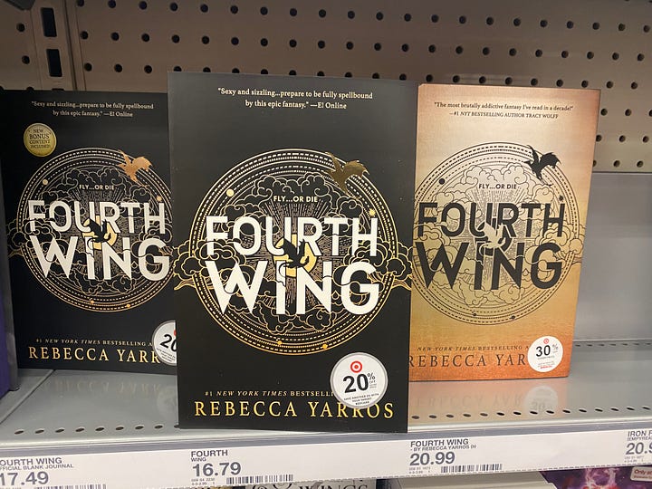 Romantasy books at Target