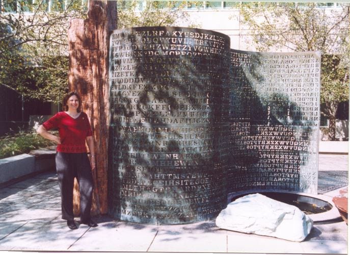 Image result for kryptos sculpture Image result for kryptos sculpture