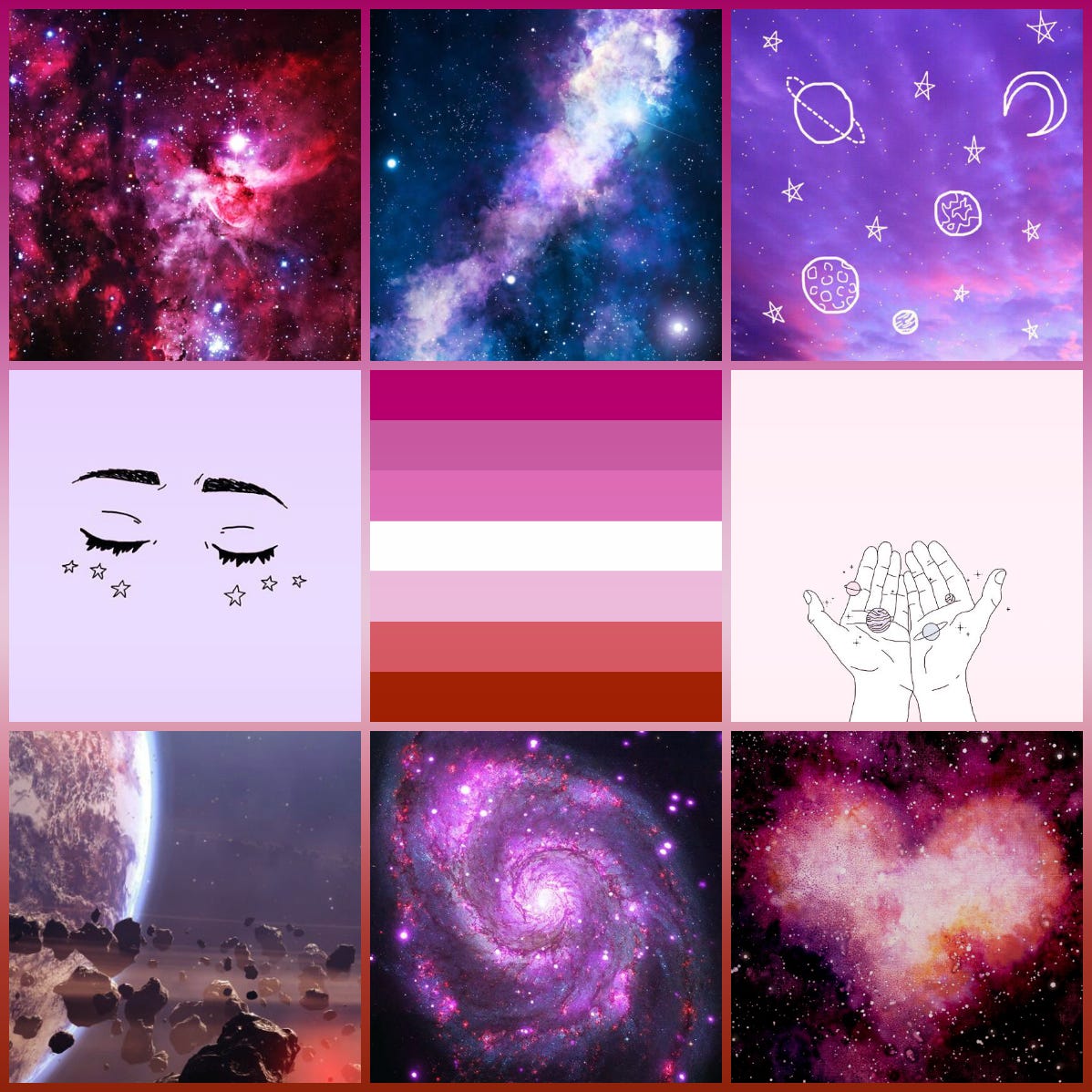 LGBTQ+ Moodboards — Lesbian space aesthetic for anon!