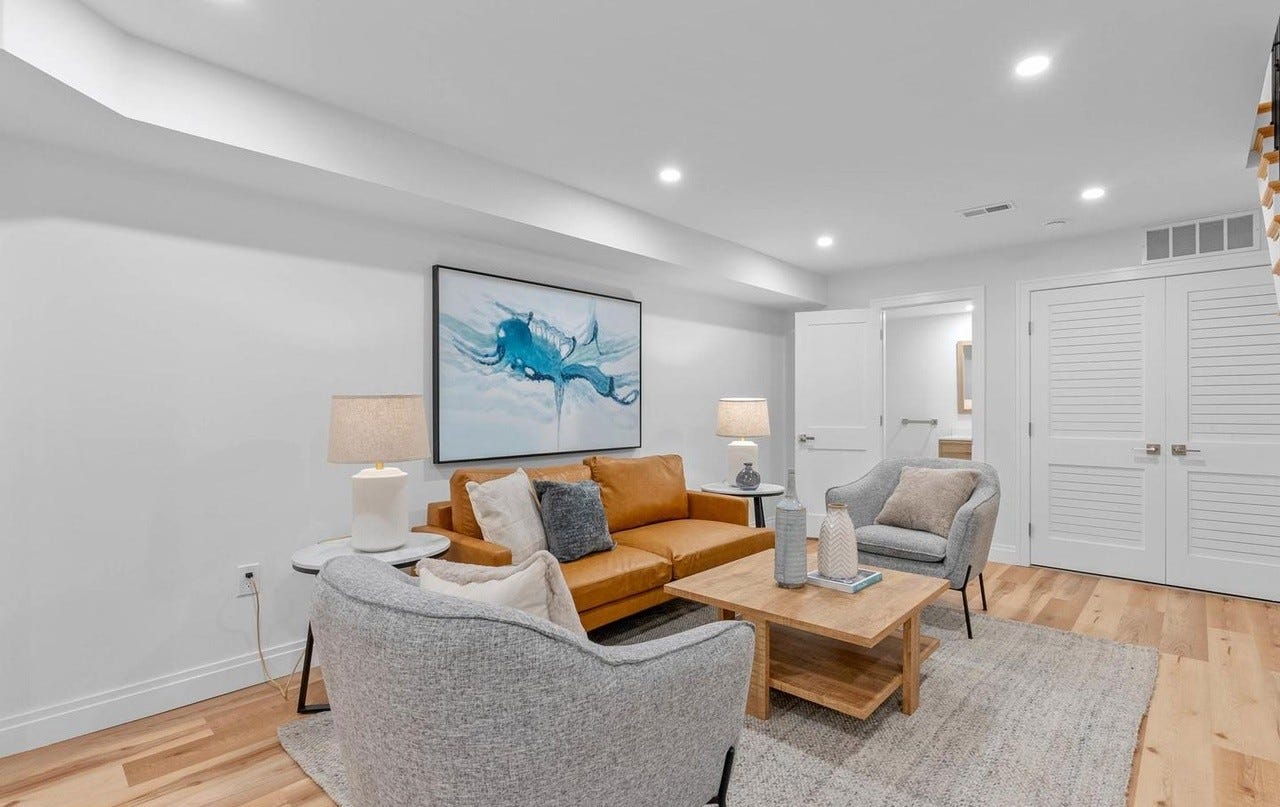 open house philadelphia basement rec room