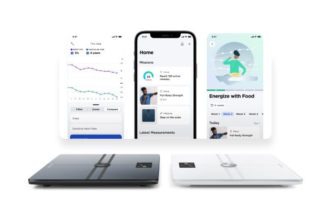 Withings Body Comp scale incudes new metrics such as visceral fat measurement.