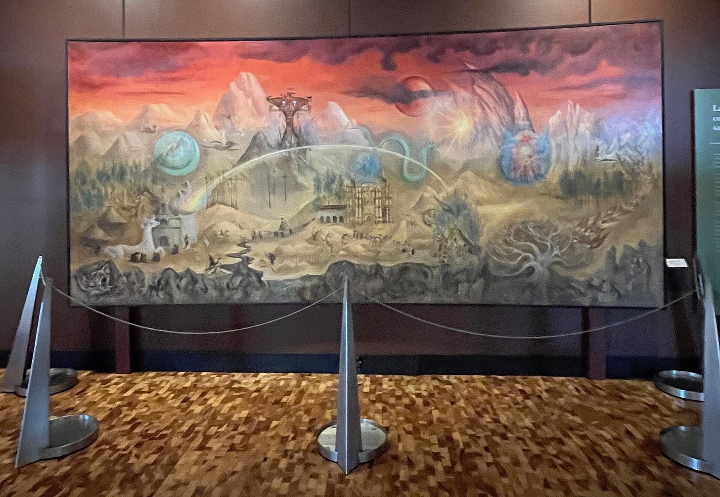 Leonora Carrington, El mundo mágico de los mayas, mural for the Museo Nacional de Antropología, Mexico City. Leonora Carrington, El mundo mágico de los mayas, mural for the Museo Nacional de Antropología, Mexico City.