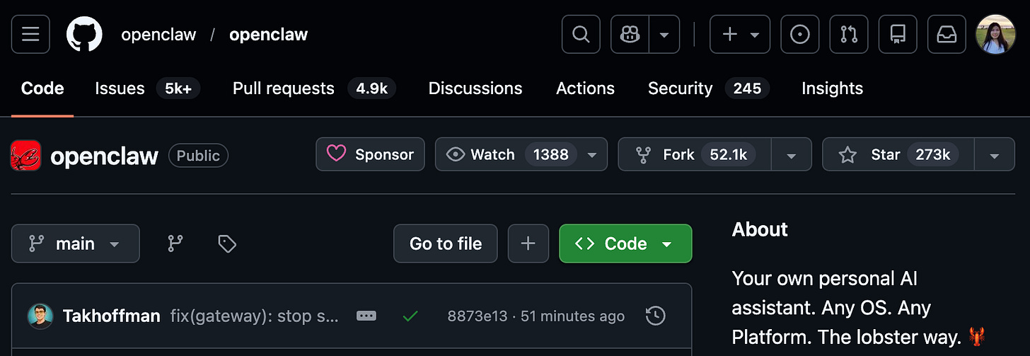 OpenClaw github repo OpenClaw github repo