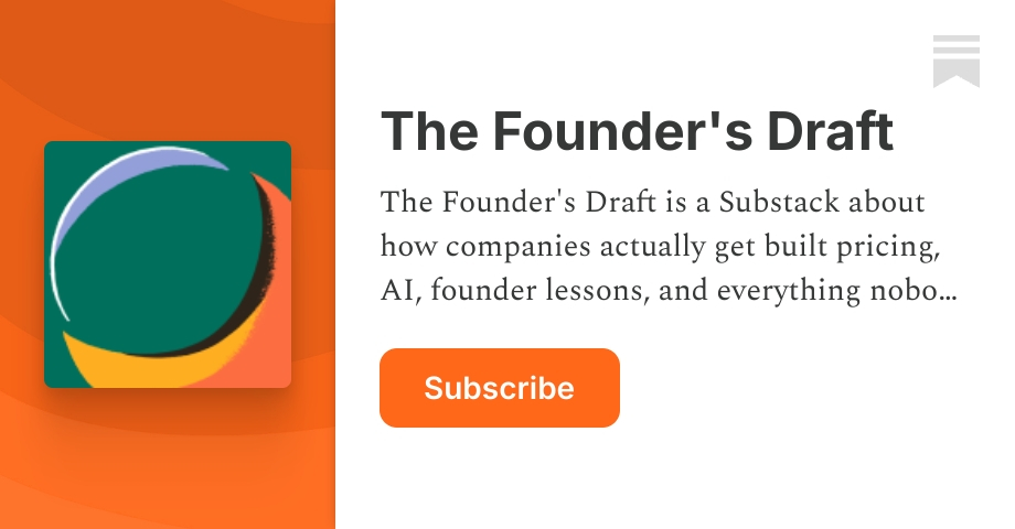 The Founder's Draft | Manish | Substack