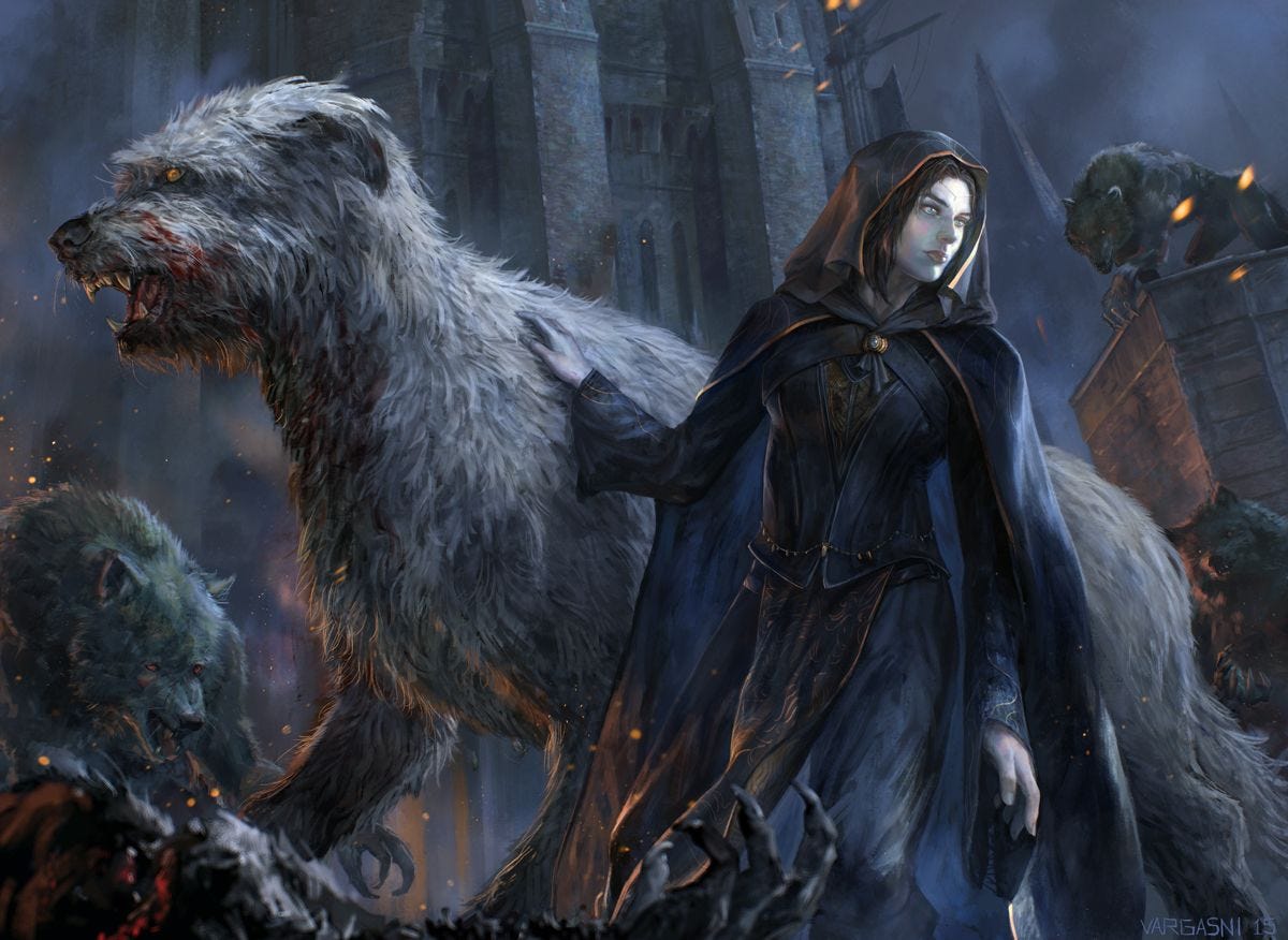 Luthien and Huan in Tol-in Gaurhoth | Tolkien, Jrr tolkien, El señor de ... Luthien and Huan in Tol-in Gaurhoth | Tolkien, Jrr tolkien, El señor de ...