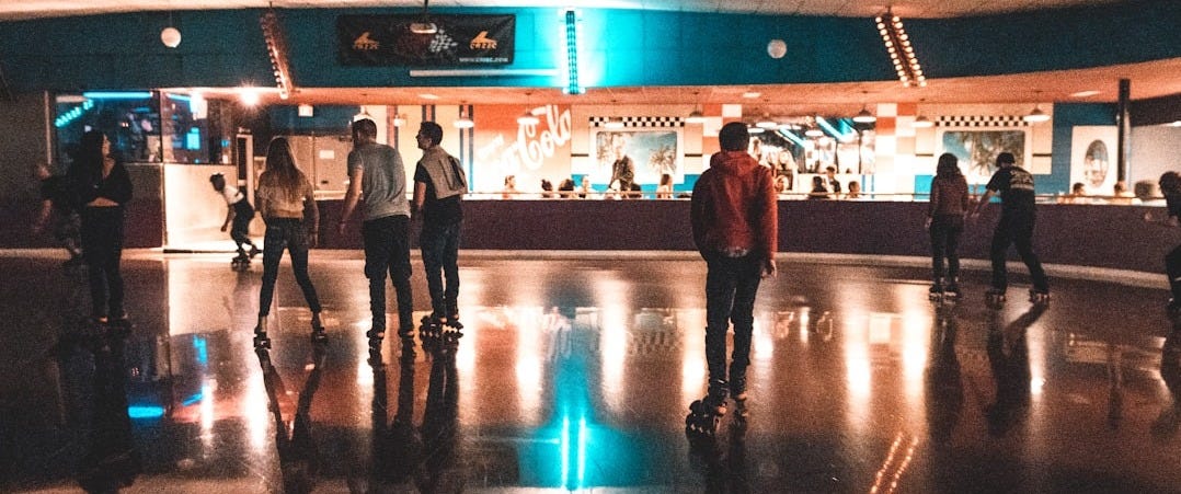 people walking inside a building