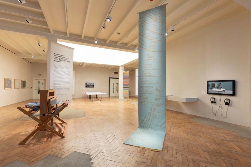 Cotton: Labour, Land and Body at the Crafts Council Gallery. Photo: Ben Deakin Cotton: Labour, Land and Body at the Crafts Council Gallery. Photo: Ben Deakin