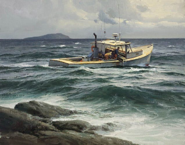 A boat in the ocean

Description automatically generated