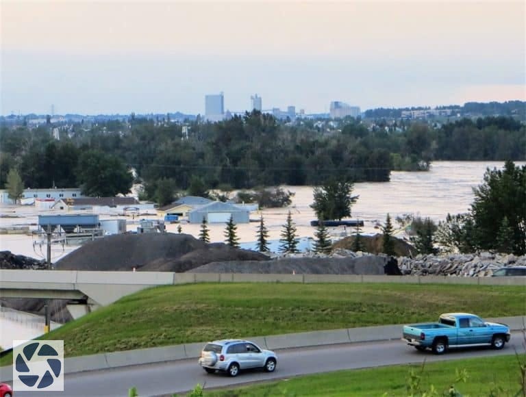 Flood waters in Calgary