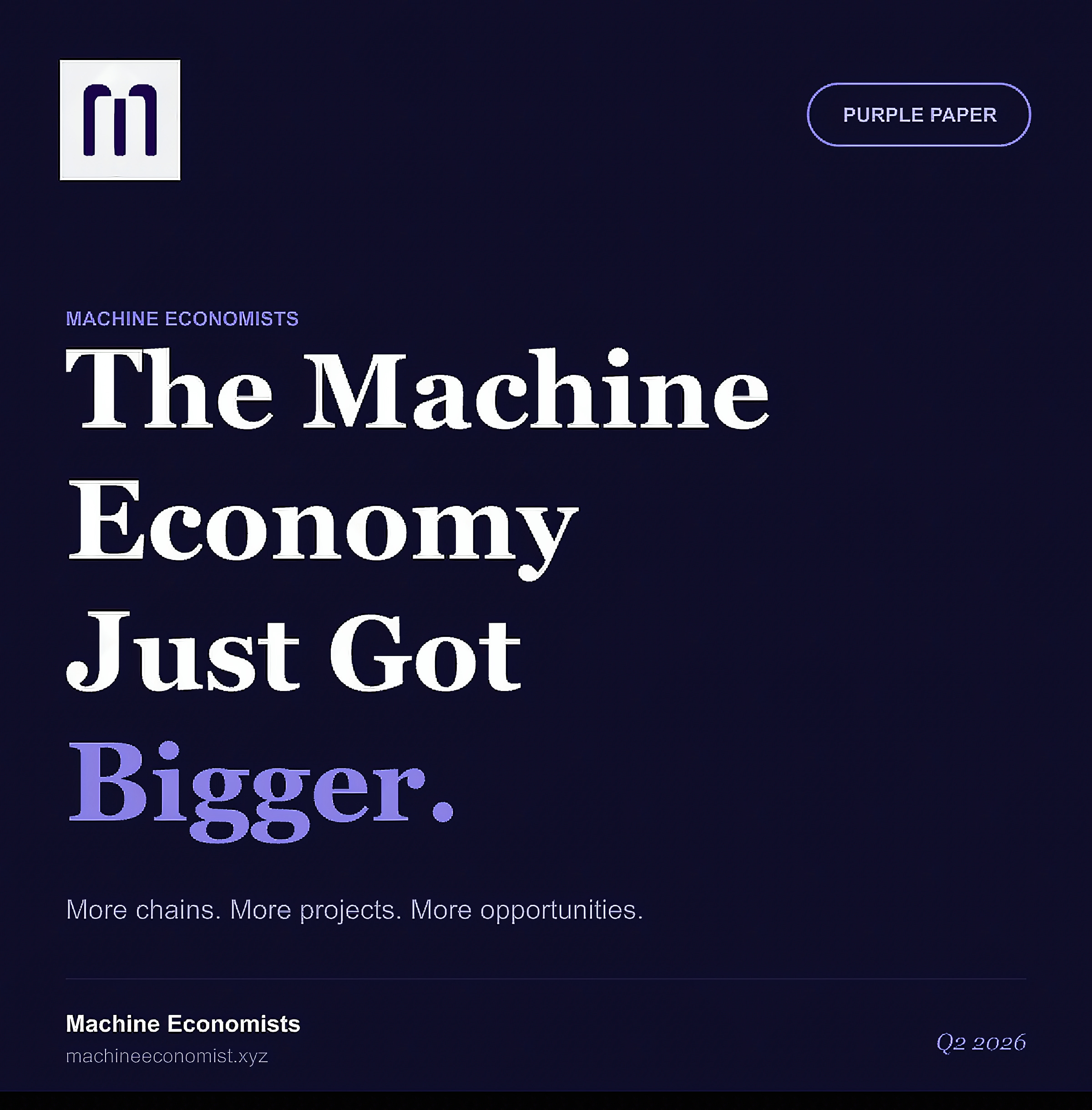 Machine Economy The Machine Economy Just Got Bigger - Machine Economists