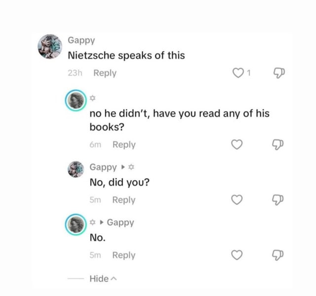 Two honest people : r/nihilism