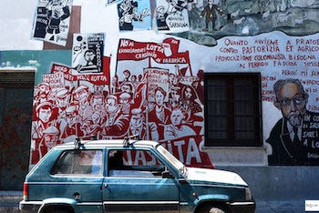 Murals in Orgosolo Sardinia