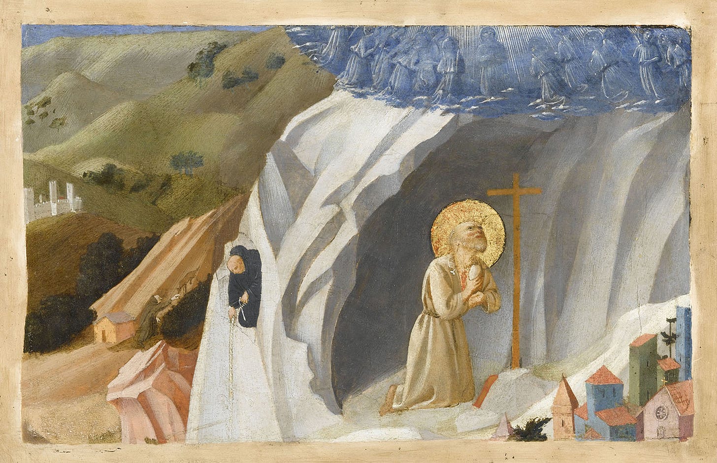 Fra Angelico, Saint Benedict in Ecstasy in the Desert, c. 1430