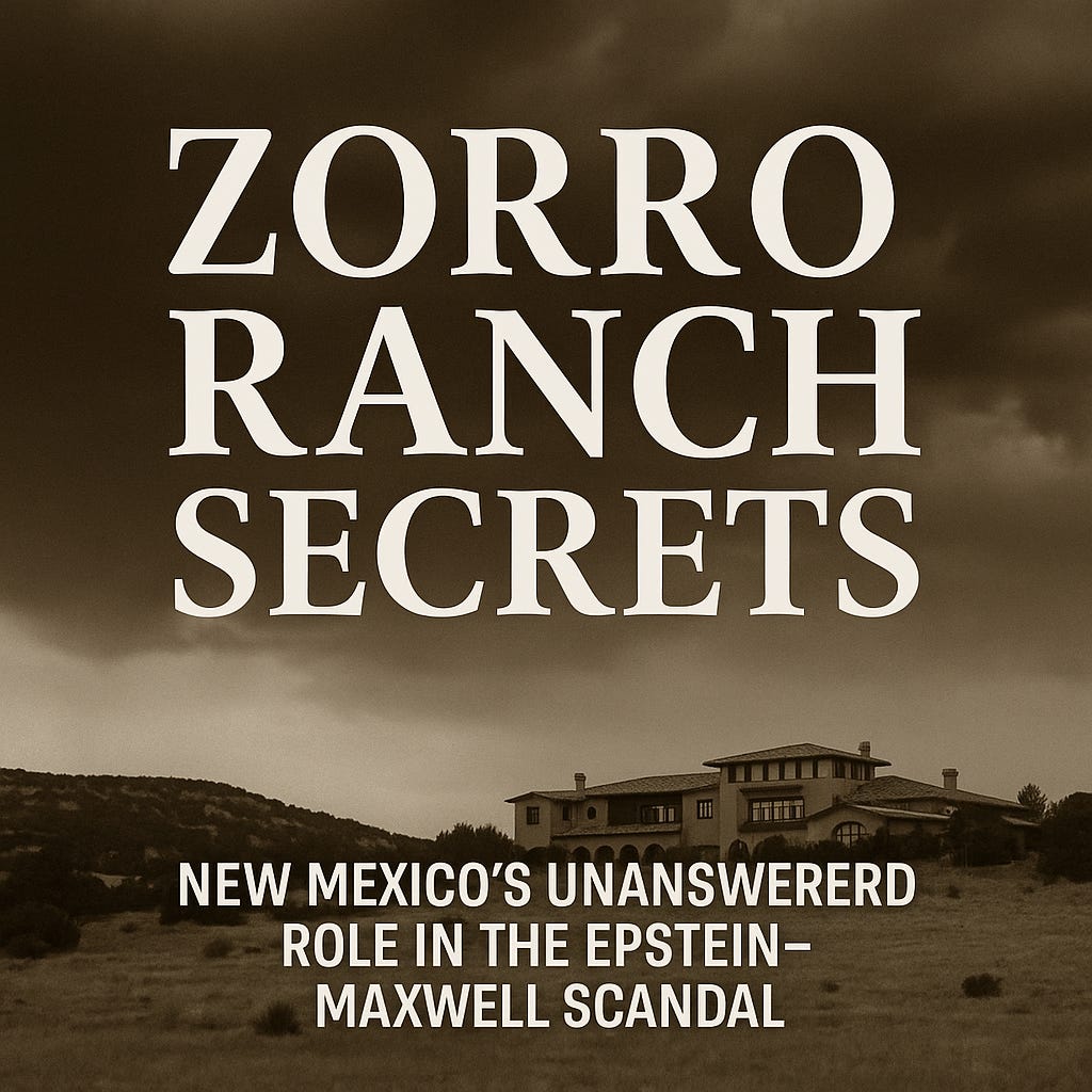 Zorro Ranch Secrets: New Mexico’s Unanswered Role in the Epstein–Maxwell Scandal