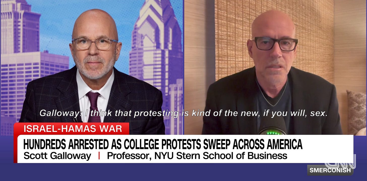 scott galloway and michael smerconish on the cnn program 'smerconish'