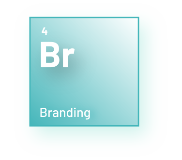 Graphic showing Element 4 in the High Performance Communications series. Styled like a periodic table element, the box is labeled “B” for Branding. 