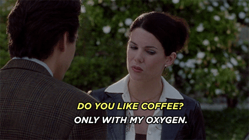 Lorelai Gilmore Coffee GIF and Yukon Cornelius From Rudolph The Red Nose Reindeer Movie