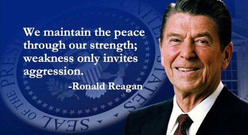 Enough said…Peace through Strength…. | Mike Sanders