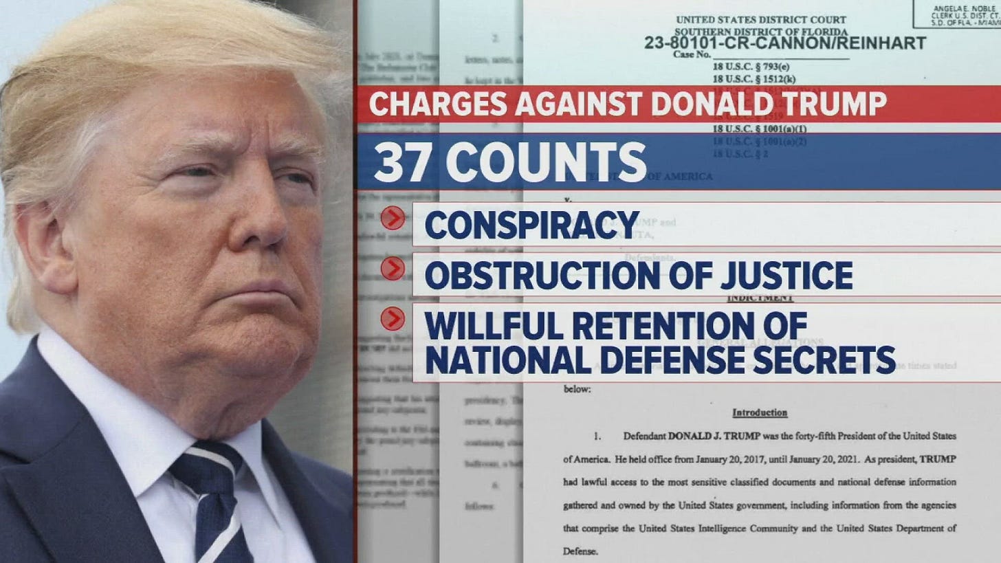 Former president responds to federal indictment: 'I had copies of ...