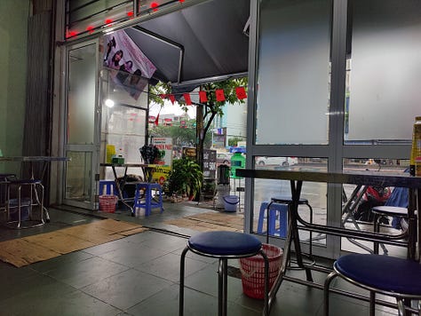 a visit and empty bowl at Tâm Nguyên Phúc Vegetarian Restaurant