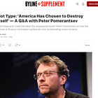 ‘America Has Chosen to Destroy Itself’ — My Latest Hot Type Column in Byline