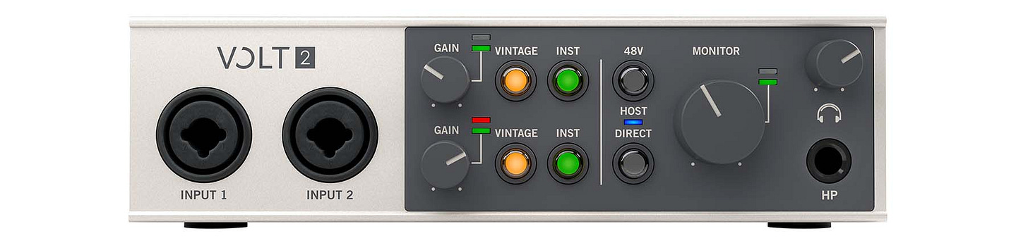 My Audio Interface Volt2 from Universal Audio (Credit: www.uaudio.com)