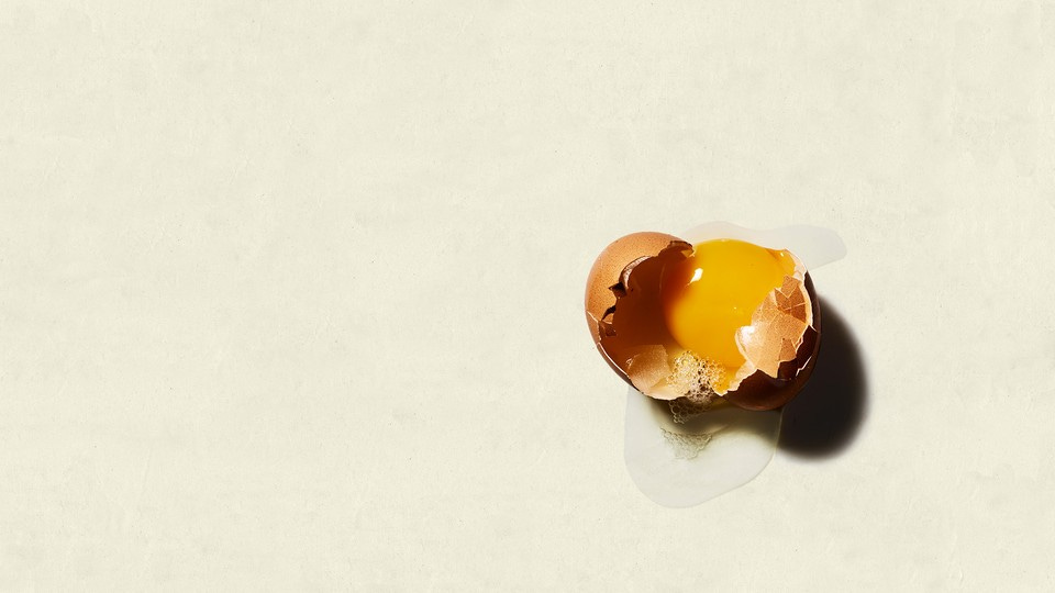 A cracked egg