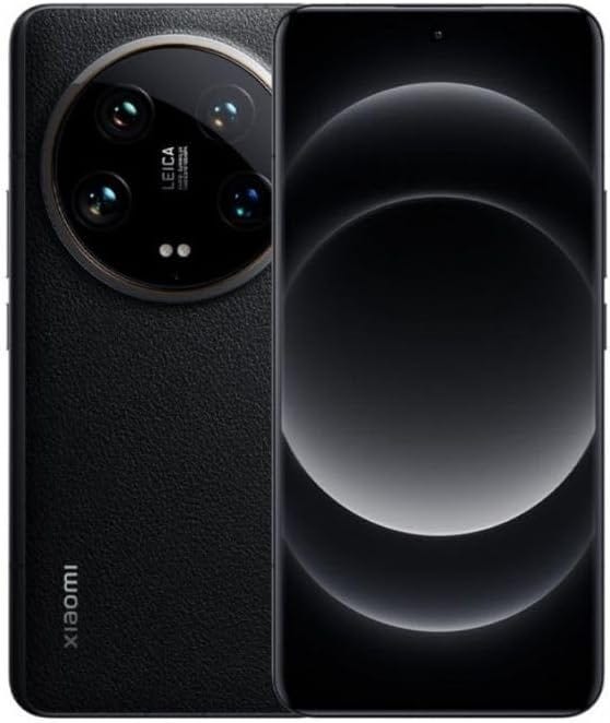 Xiaomi 14 Ultra phone with Leica quad-camera system and black leather finish.