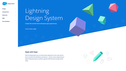 Salesforce Lightning Design System website
