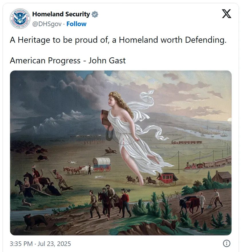 Homeland Security social media post