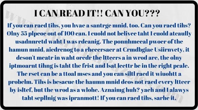 Mind-Bending Visual Picture Puzzles: Read Jumbled Letters | Reading words,  Scramble words, Spelling words