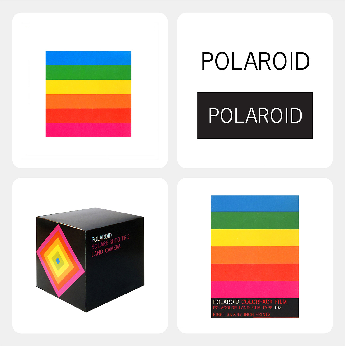 Polaroid logo and corporate identity