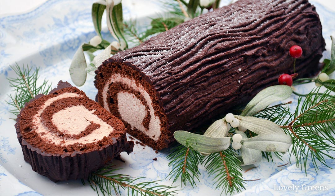 Yule Log Cake