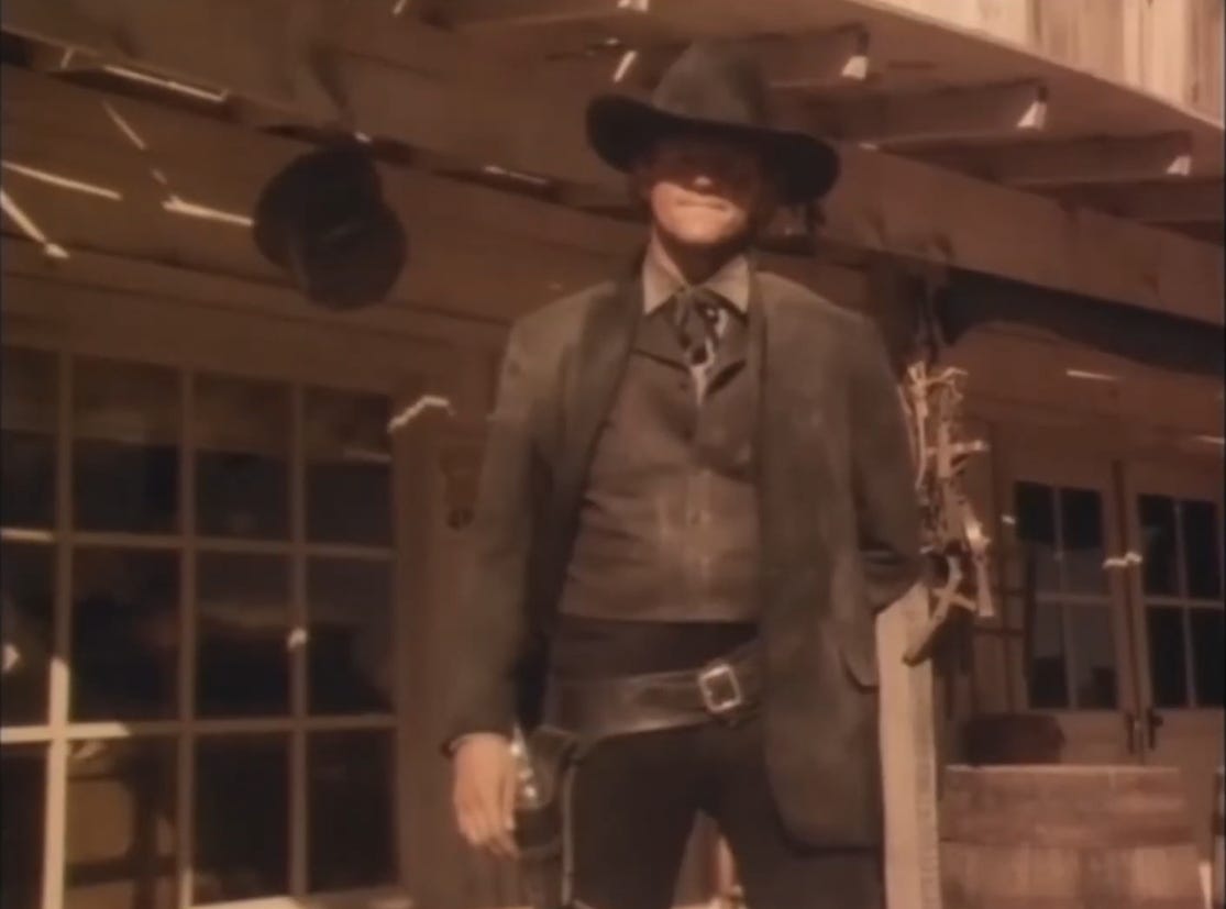 an image of Morse as a Texas Ranger in his Tales from the Crypt episode