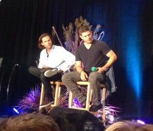 J2 listening intently to a fan's question