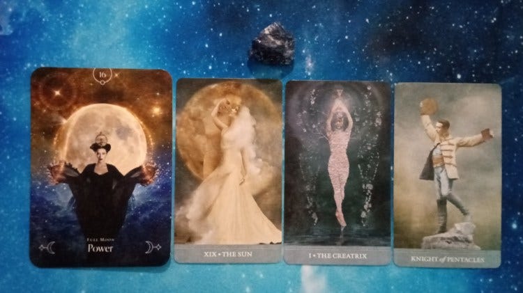 Full Moon & Lunar Eclipse Pick-a-Card Tarot Reading for March 2025, Pile 3, Lapis Lazuli, all cards