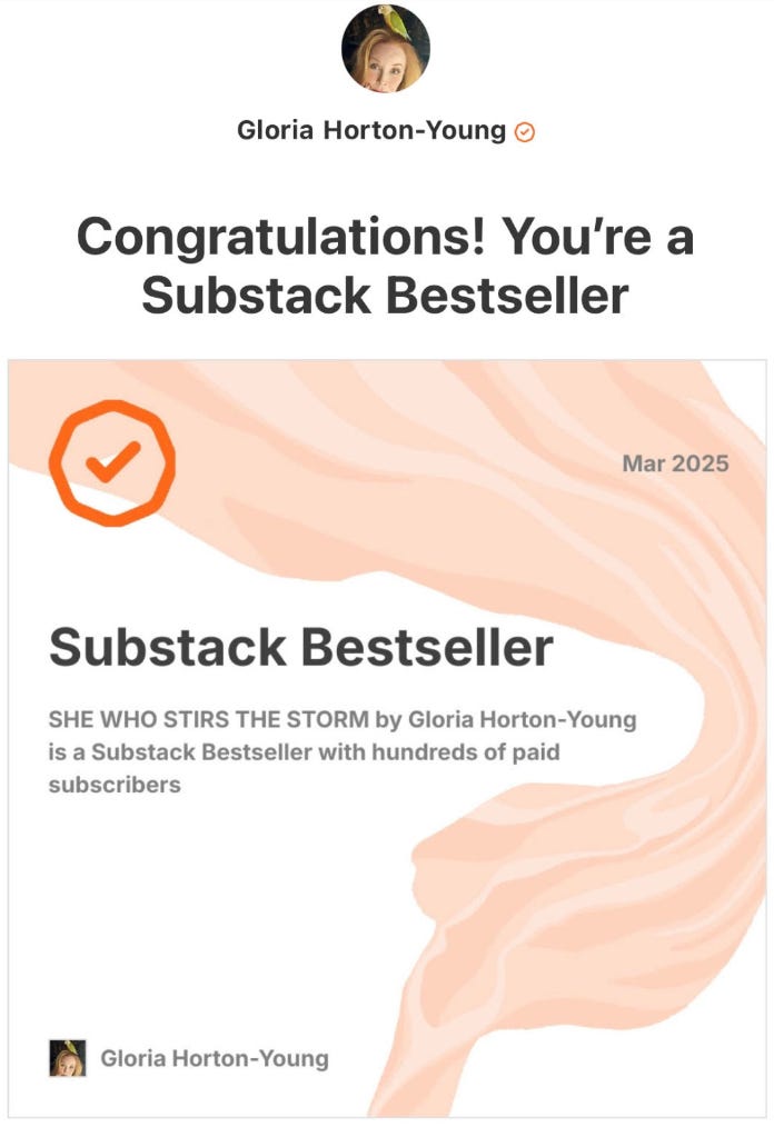 OK, SO HERE'S WHAT HAPPENED WITH SUBSTACK