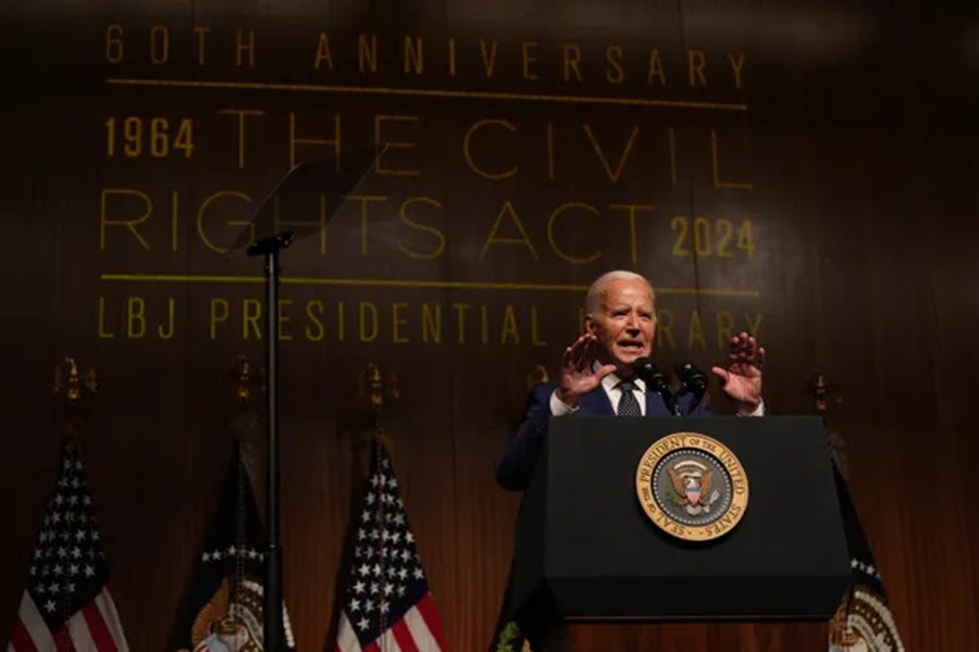 Biden Travels To Austin To Promote The Big Civil Rights Lie