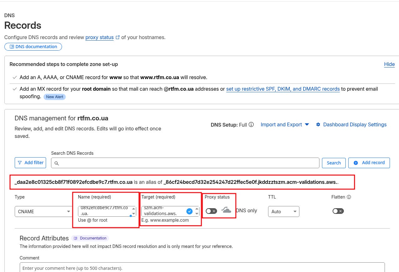 AWS: basic infrastructure setup for WordPress