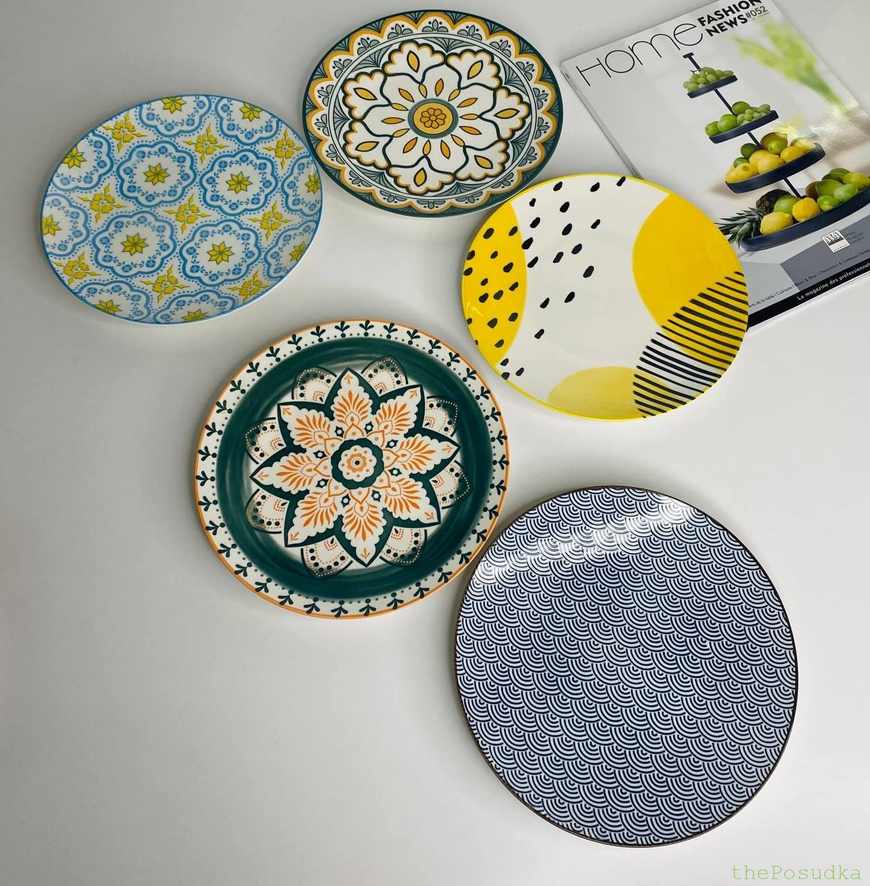 Набір 5 тарілок Olens “Тригір’я”, 21,5*2 см