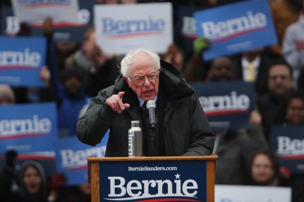 Democratic Presidential candidate U.S. Sen. Bernie Sanders speaks to supporters at Brooklyn College on March 02, 2019 in the Brooklyn borough of New...