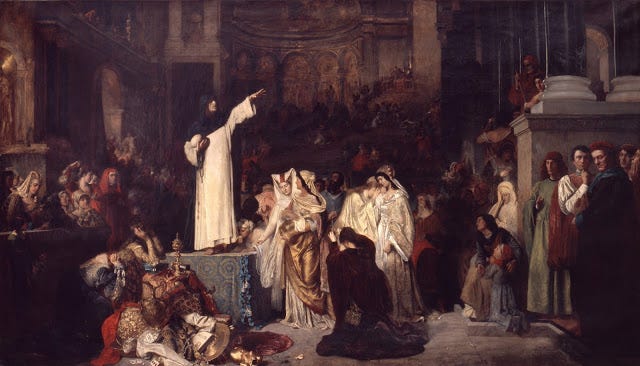 Hoguera de las vanidades de Savonarola - 7 de febrero de 1497 - Zenda